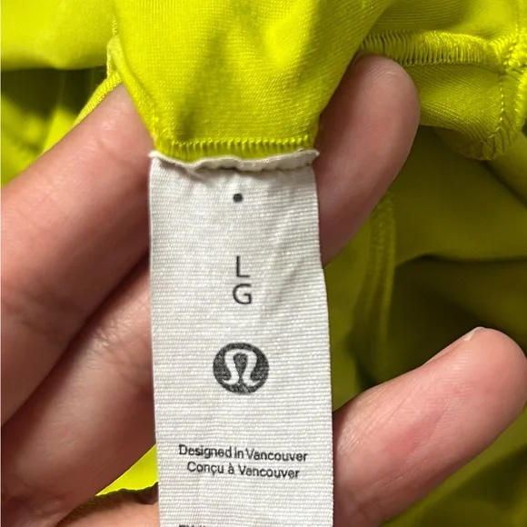LULULEMON-NEW Bright Yellow Long Sleeve Bodysuit Size L - Picture 4 of 4